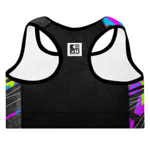 Fractured Logo Padded Sports Bra - Image 3