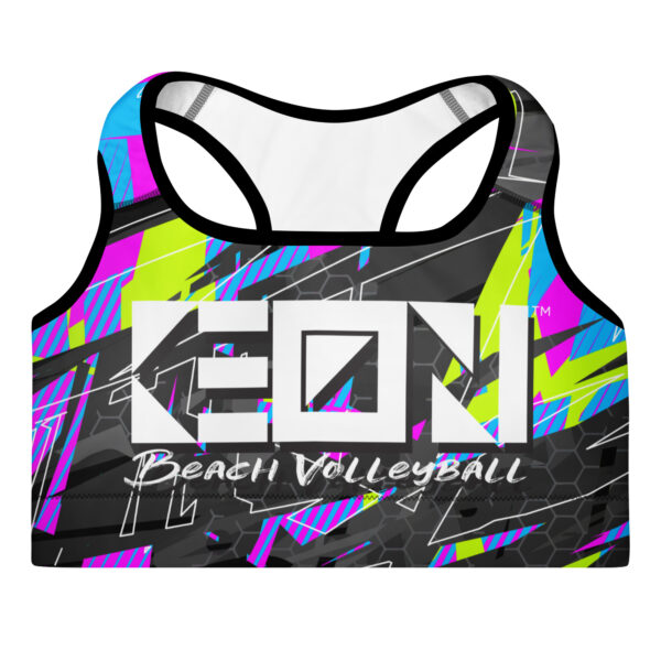 Fractured Logo Padded Sports Bra