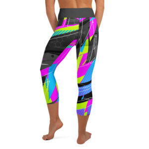 Fractured Yoga Capri Leggings - Image 5