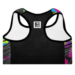 Fractured Logo Padded Sports Bra - Image 3