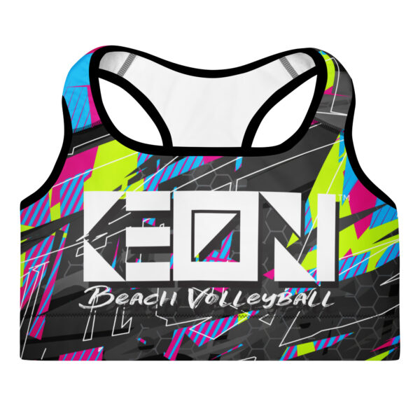 Fractured Logo Padded Sports Bra