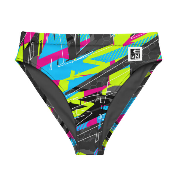 Fractured Recycled High-Waisted Bikini Bottom
