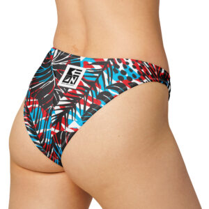 Palms Red V-Cut Bikini Bottom - Image 3