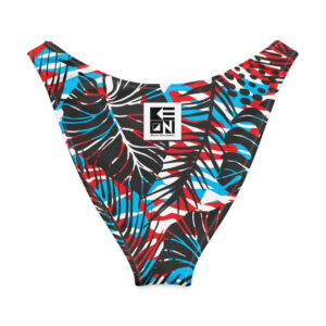 Palms Red V-Cut Bikini Bottom - Image 5