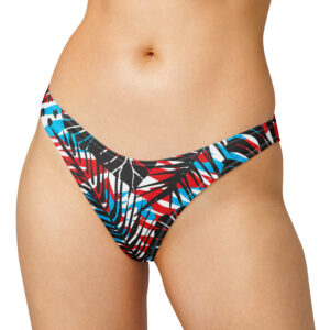 Palms Red V-Cut Bikini Bottom - Image 2
