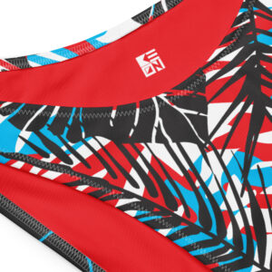 Palms Red V-Cut Bikini Bottom - Image 4