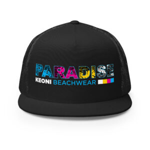 Paradise Flat Bill Trucker Cap