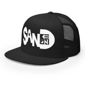 Sand Flat Bill Trucker Cap - Image 4