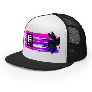Waikiki Flat Bill Trucker Cap - Image 3