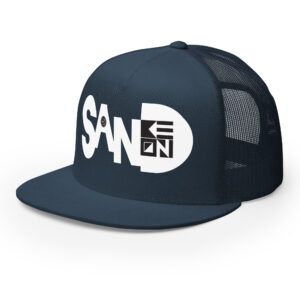 Sand Flat Bill Trucker Cap - Image 6