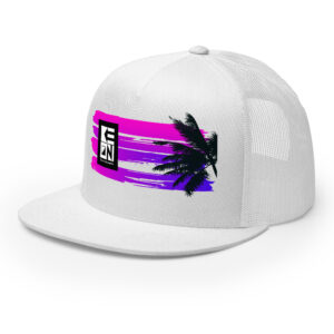Waikiki Flat Bill Trucker Cap - Image 5