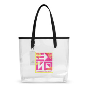 Pink Palms Clear Beach Bag - Image 2