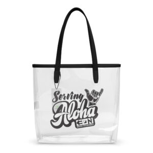 Serving Aloha Clear Beach Bag
