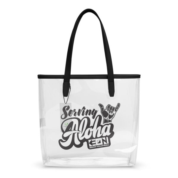 Serving Aloha Clear Beach Bag