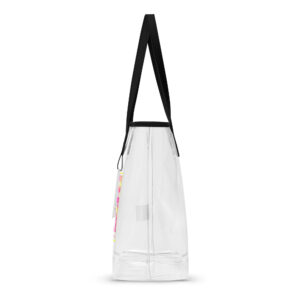 Pink Palms Clear Beach Bag - Image 3