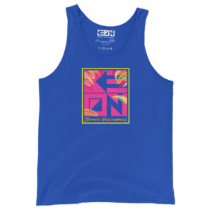 Pink Palms Unisex Tank Top - Image 2