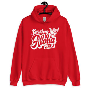 Serving Aloha Unisex Heavy Hoodie - Image 3