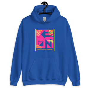 Pink Palms Unisex Heavy Hoodie - Image 2