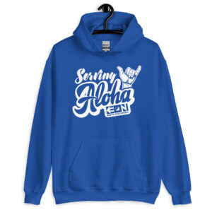 Serving Aloha Unisex Heavy Hoodie - Image 4