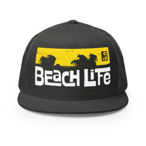 Beach Life Flat Bill Trucker Cap - Image 4