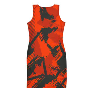 Red Grunge Aloha Dress - Image 3