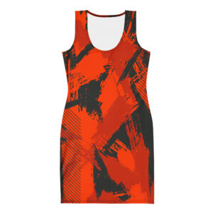 Red Grunge Body Dress
