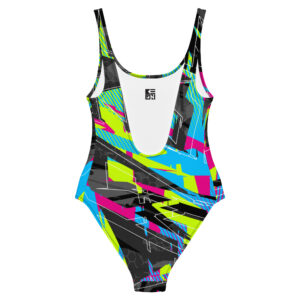 Fractured One Piece Swimsuit - Image 4