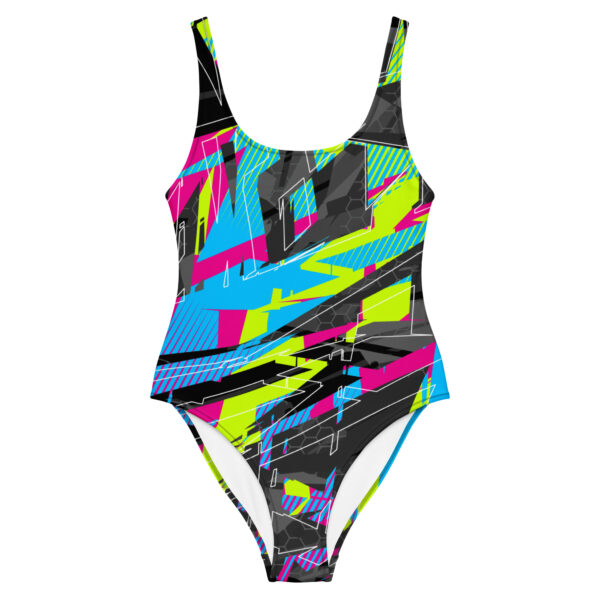 Fractured One Piece Swimsuit