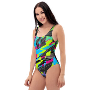 Fractured One Piece Swimsuit - Image 2