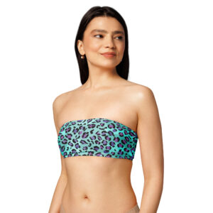Leopard Bandeau Bikini Top - Image 4