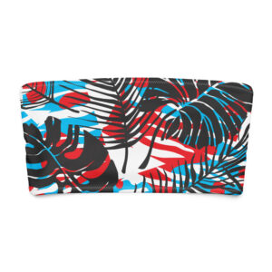 Palms Red Bandeau Bikini Top