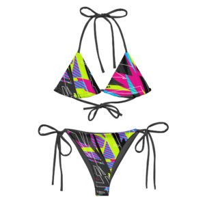 Fractured Two Piece String Bikini