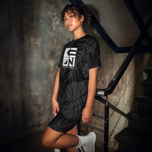 Black Palms Tee Dress - Image 4