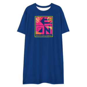 Pink Palms Tee Dress
