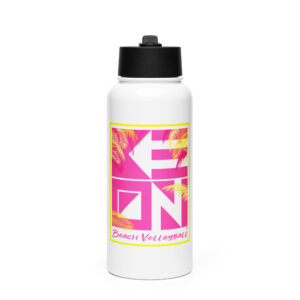 Pink Palms Stainless Steel Water Bottle