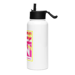 Pink Palms Stainless Steel Water Bottle - Image 3