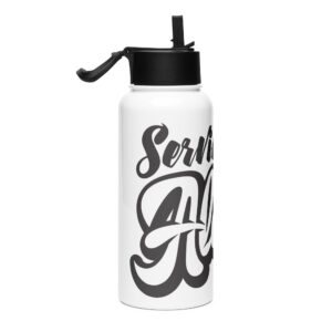 Serving Aloha Stainless Steel Water Bottle - Image 5