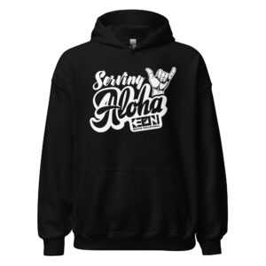 Serving Aloha Heavy Hoodie - Image 5