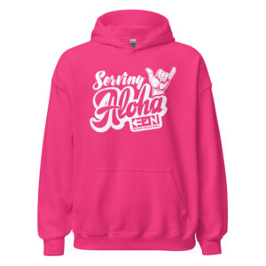 Serving Aloha Heavy Hoodie - Image 3