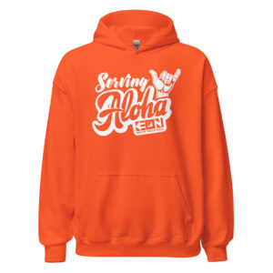 Serving Aloha Heavy Hoodie - Image 2