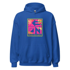 Pink Palms Heavy Hoodie - Image 2
