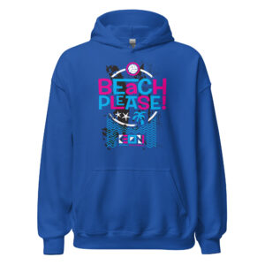 Beach Please Heavy Hoodie - Image 2