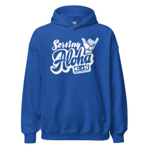 Serving Aloha Heavy Hoodie - Image 6