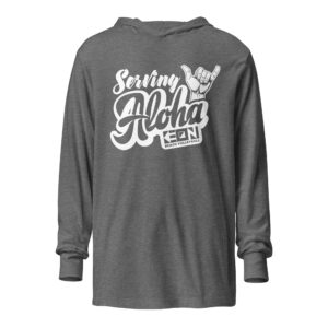 Serving Aloha Lightweight Hoodie - Image 2