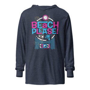 Beach Please Lightweight Hoodie - Image 2