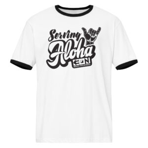 Serving Aloha Ringer Tee - Image 2