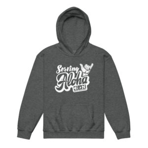 Serving Aloha Youth Heavy Hoodie