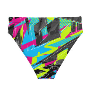 Fractured Recycled High-Waisted Bikini Bottom - Image 4
