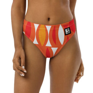 Kawaiian White Eco High-Waisted Bikini Bottom - Image 3
