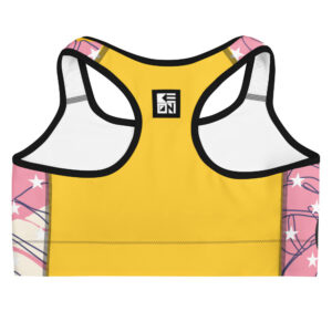 Serving Aloha Pink Sports Bra - Image 3